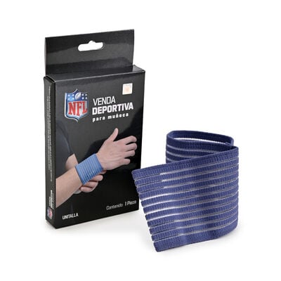 Nfl Venda Deportiva Muneca Nfl Azul