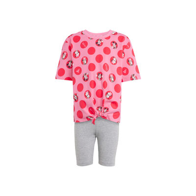 Adidas Conjunto Playera Y Mallas Cortas X Disney Minnie Mouse Ninas