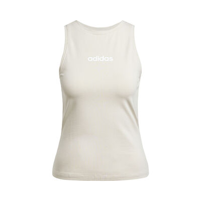 Adidas Playera Sin Mangas Essentials Linear Slim Cotton