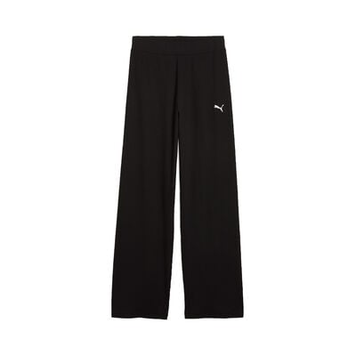 Puma Ess Elevated High Waist Straight Leg Rib Pant