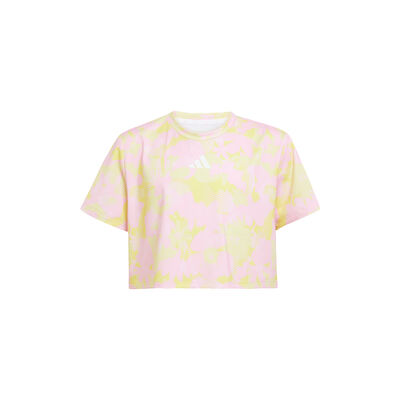 Adidas Playera Train Essentials Estampado Floral Ninos