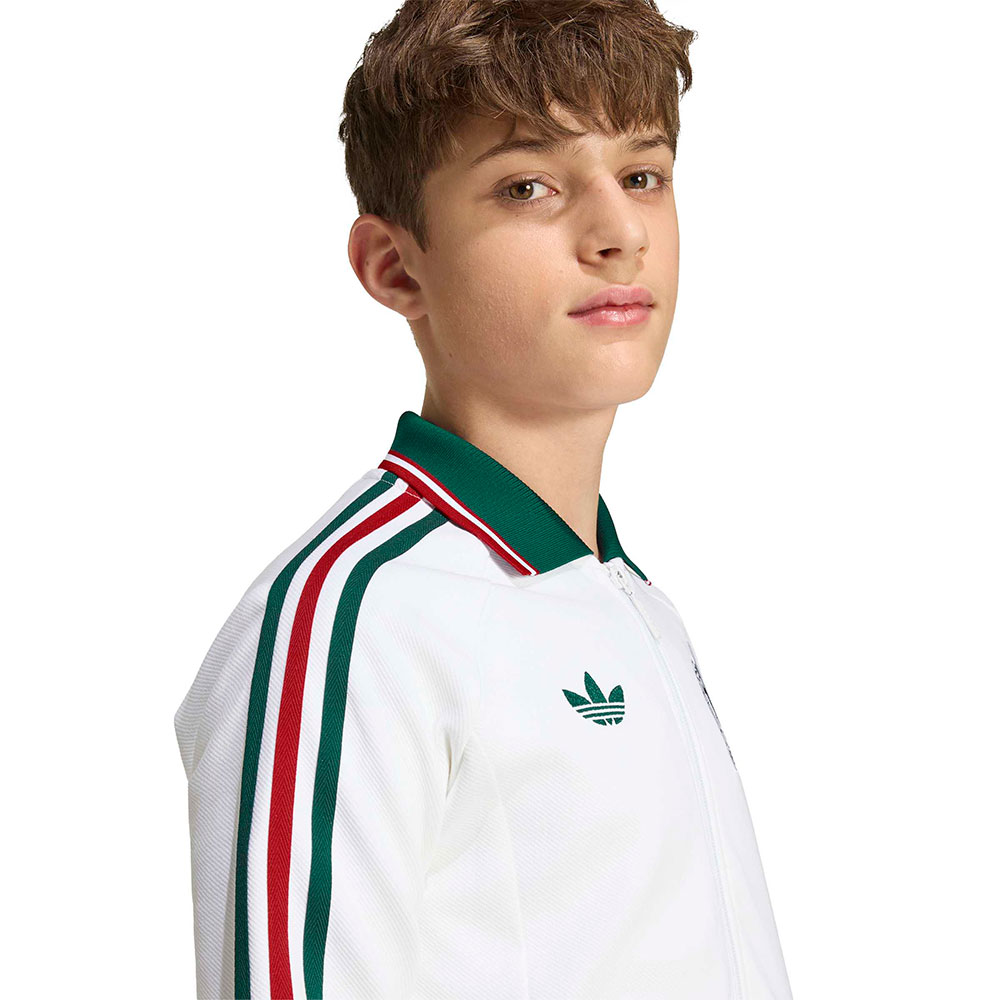 Chamarra Adidas Anthem Selecci&oacute;n Nacional de M&eacute;xico Visitante 2026 Ni&ntilde;os image number null