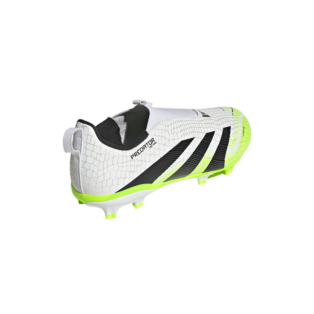 Tacos para niños Predator League sin cordones para terreno firme/multiterreno Blanco 