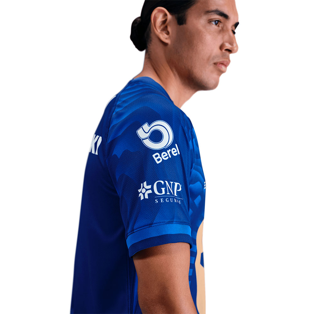 Jersey de F&uacute;tbol Nike Pumas UNAM Visitante 2025/26 Stadium Azul S