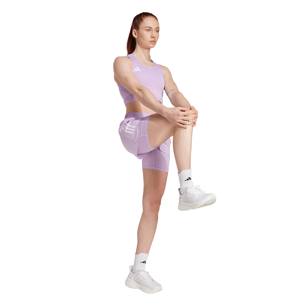 Shorts Own the Run Climacool 2 en 1 Violeta 