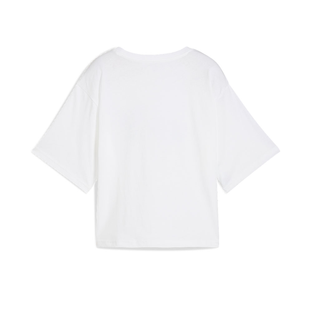 Puma Ess Cropped No1 Logo Relaxed Tee image number null