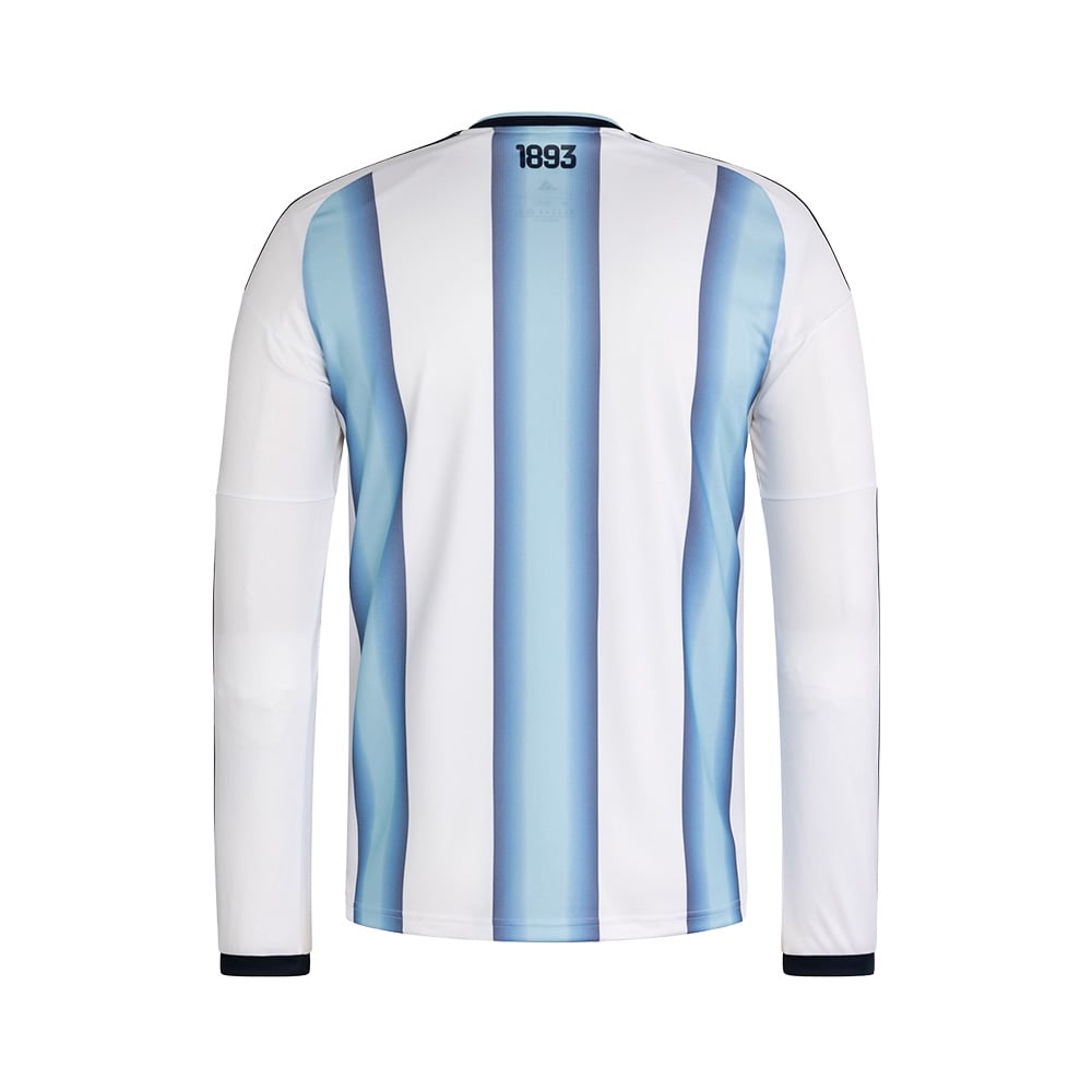 Jersey Adidas Argentina 26 de Local Réplica Manga Larga Blanco 