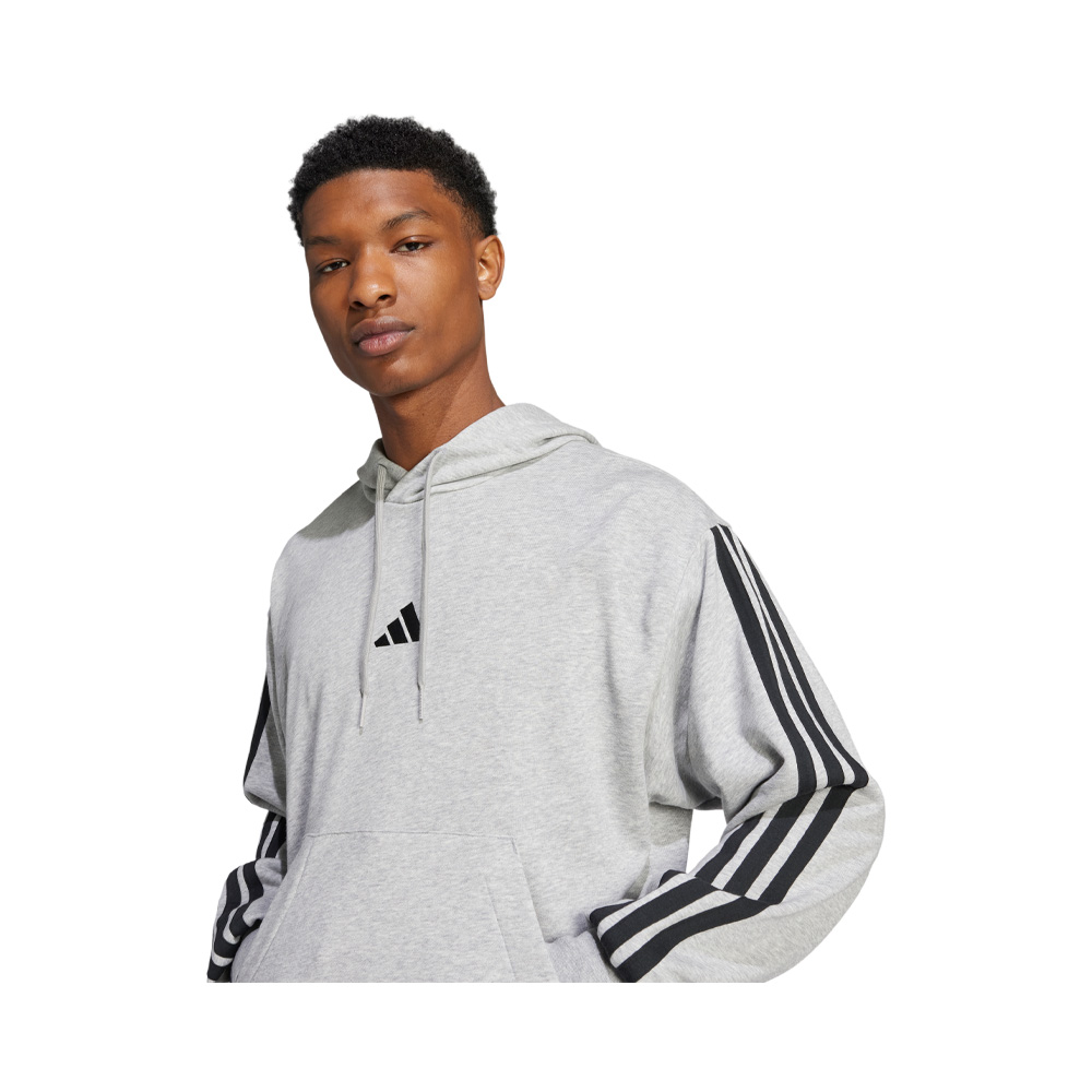 Adidas Poleron Con Capucha Essentials 3 Tiras Felpa Francesa image number null