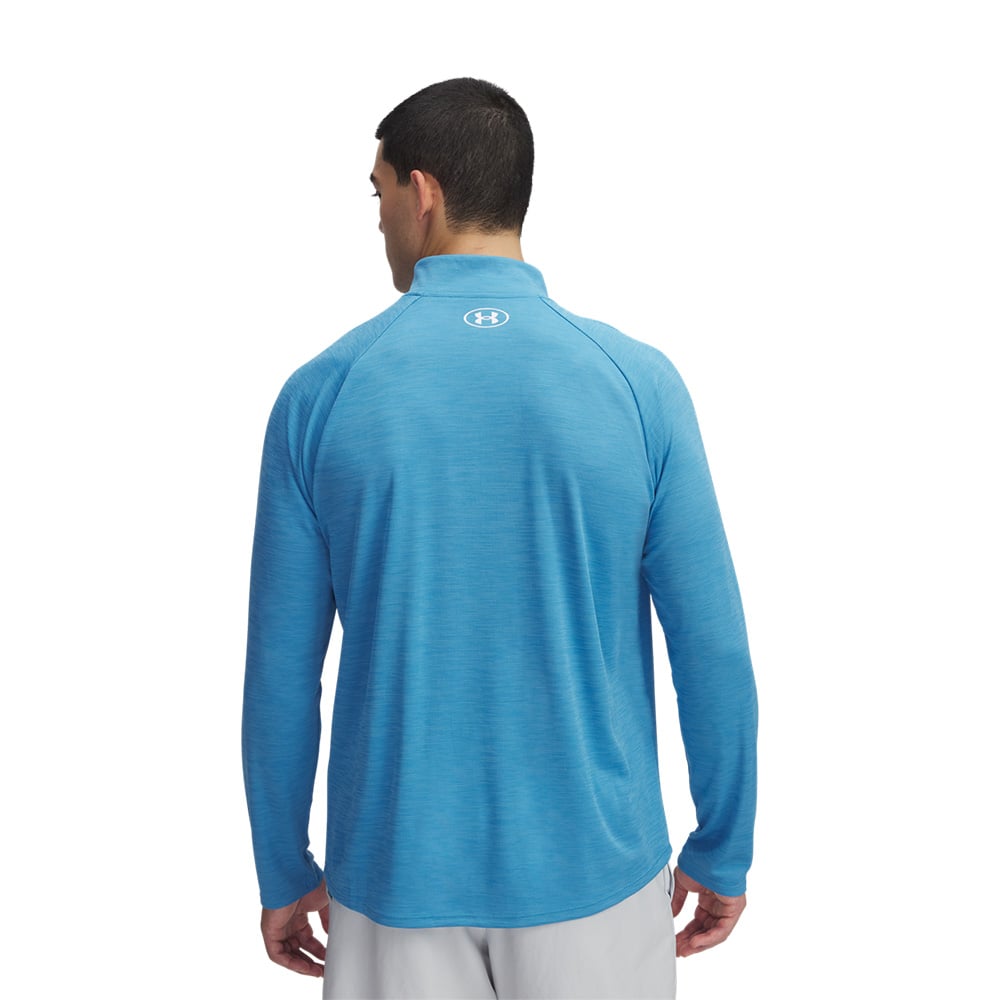 Under Armour Ua Tech Textured 1 2 Zip Blu image number null
