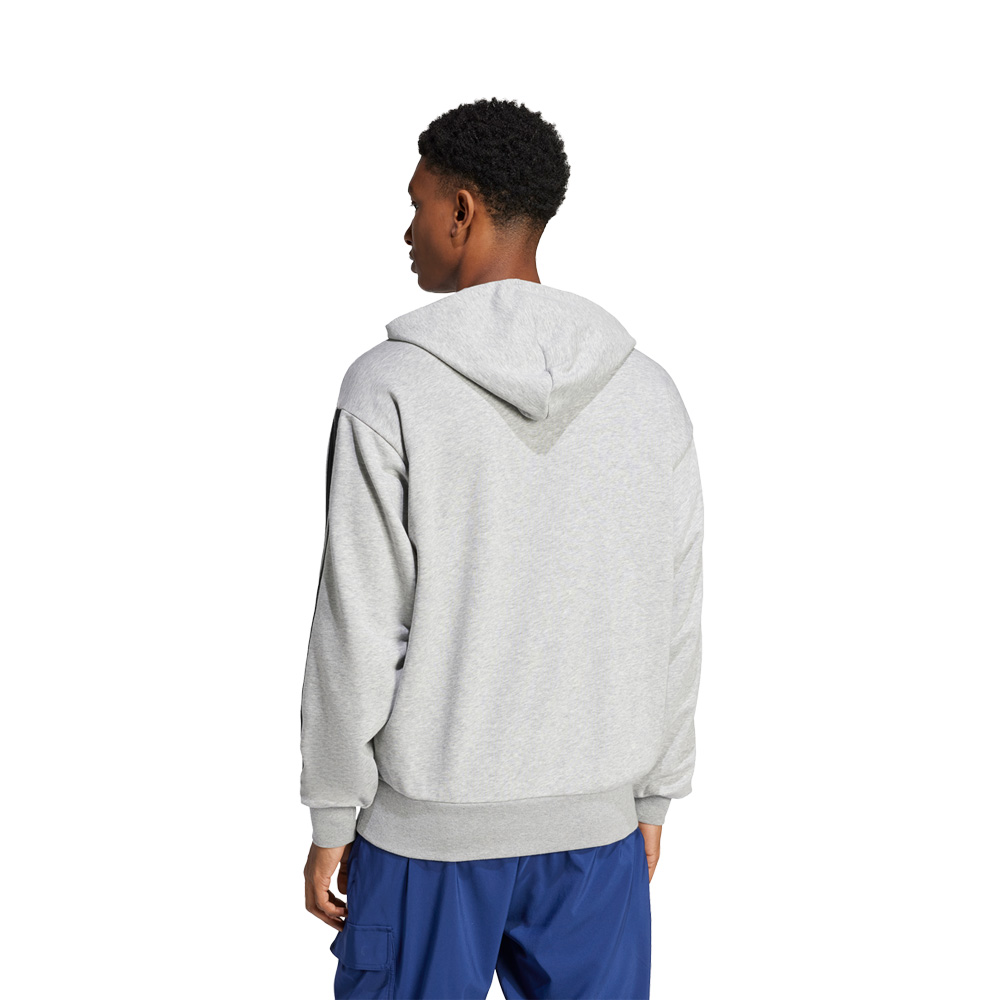 Adidas Poleron Con Capucha Essentials 3 Tiras Felpa Francesa image number null