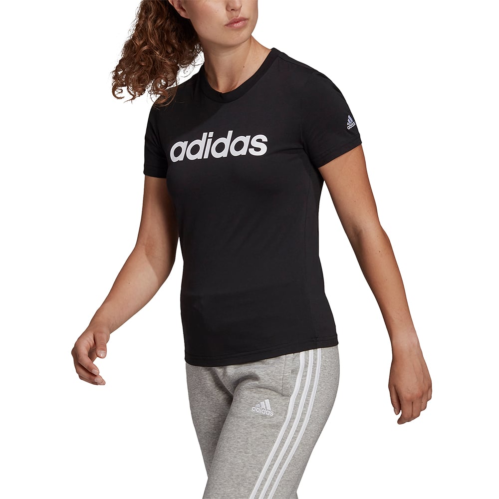 Adidas Playera Loungewear Essentials Logo Ajustada image number null
