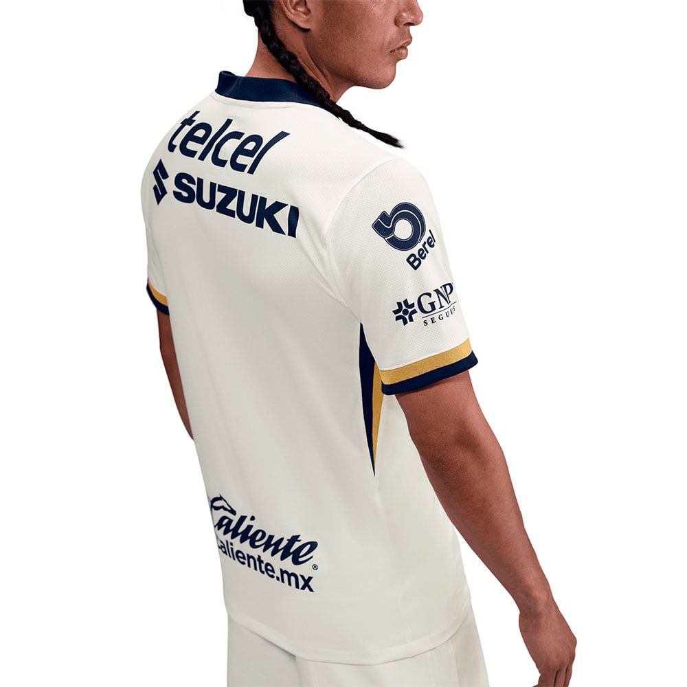 Jersey de F&uacute;tbol Nike Pumas UNAM Local 2025/26 Stadium Blanco 