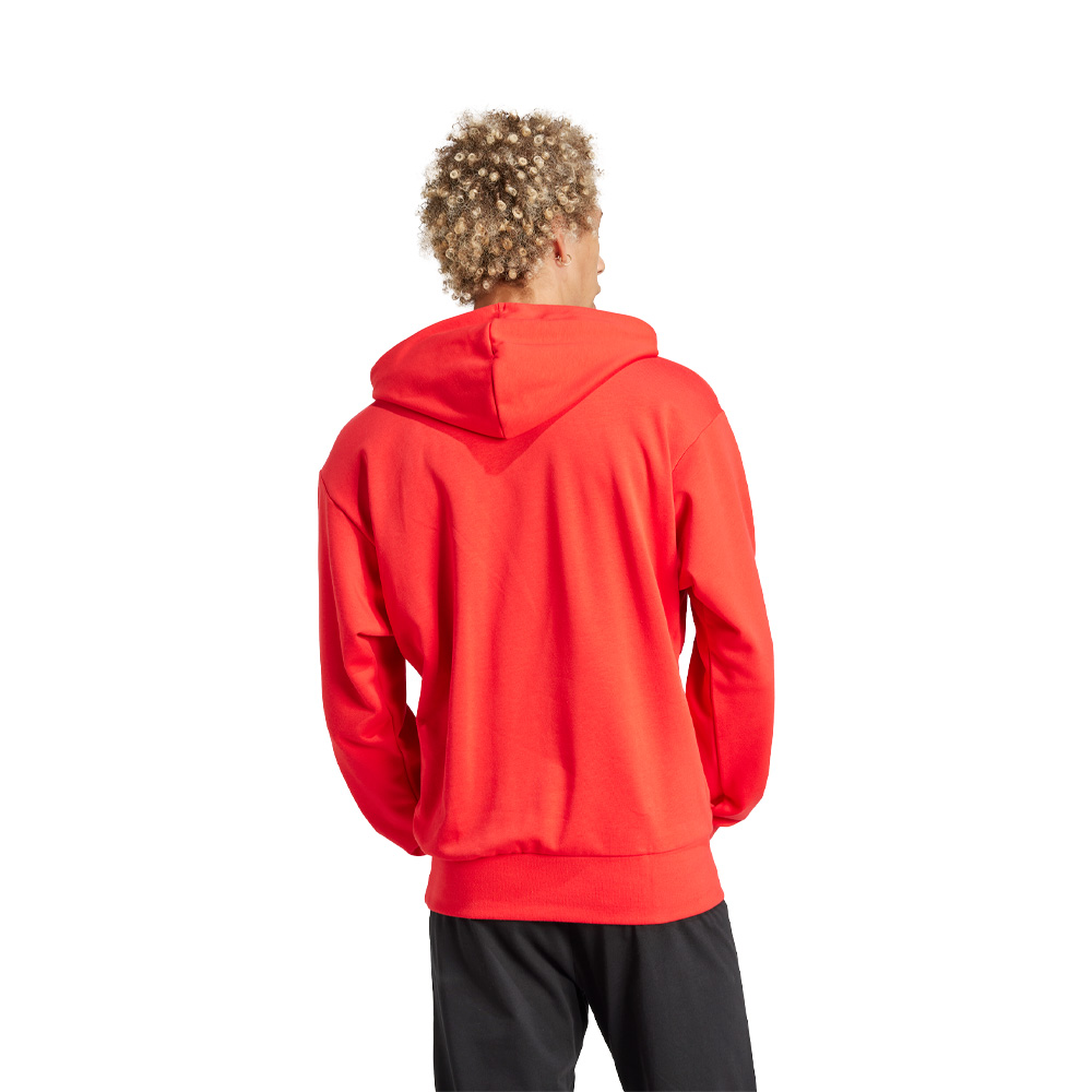 Adidas Buzo Con Capucha Essentials Logo Grande Felpa Francesa image number null
