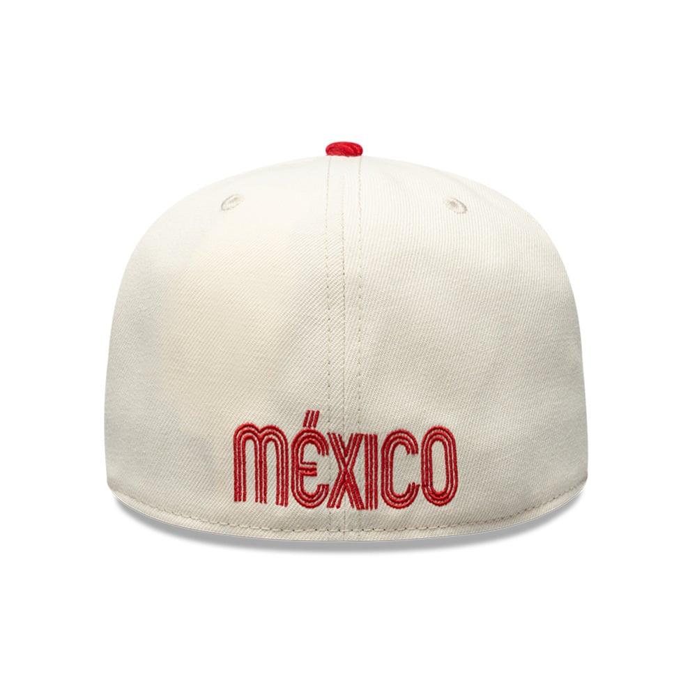 Gorra New Era 59FIFTY M&eacute;xico Soccer Championship Cord Visor Blanco 