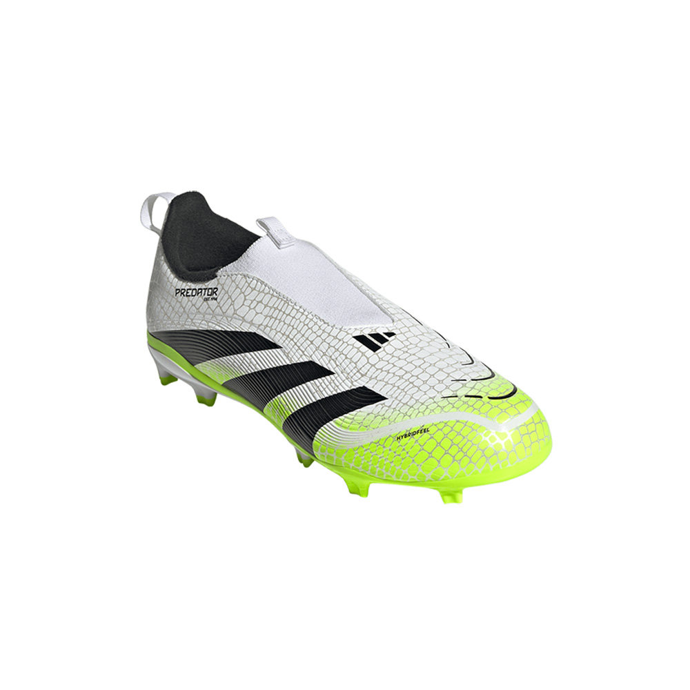 Tacos para niños Predator League sin cordones para terreno firme/multiterreno Blanco 