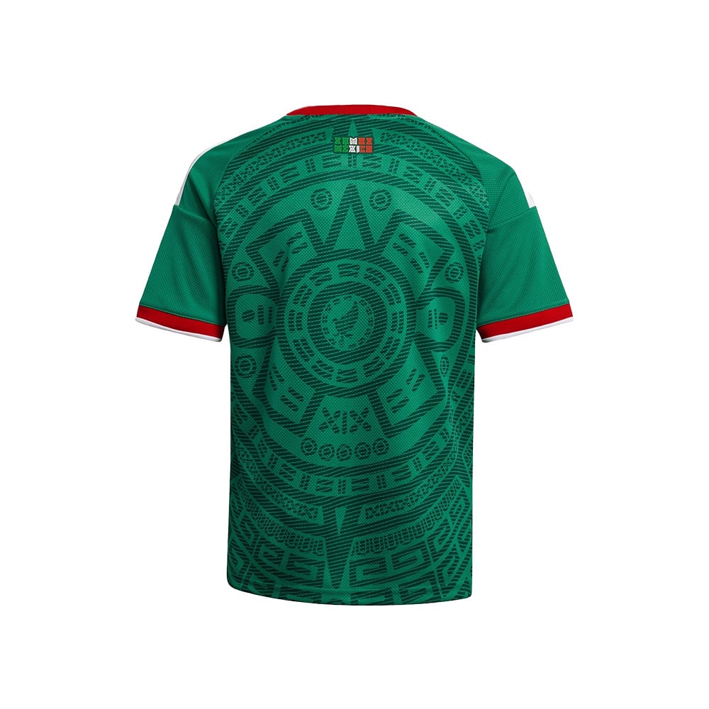 Jersey Adidas Selección Nacional de México Local para Niños Verde 