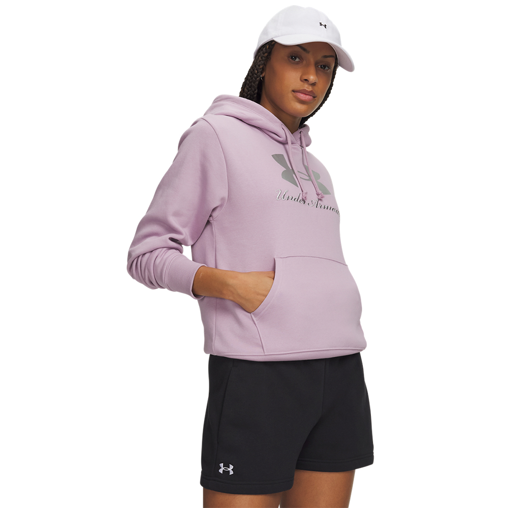 Under Armour Rival Flc Shimmer Hoodie MULTICOLOR 