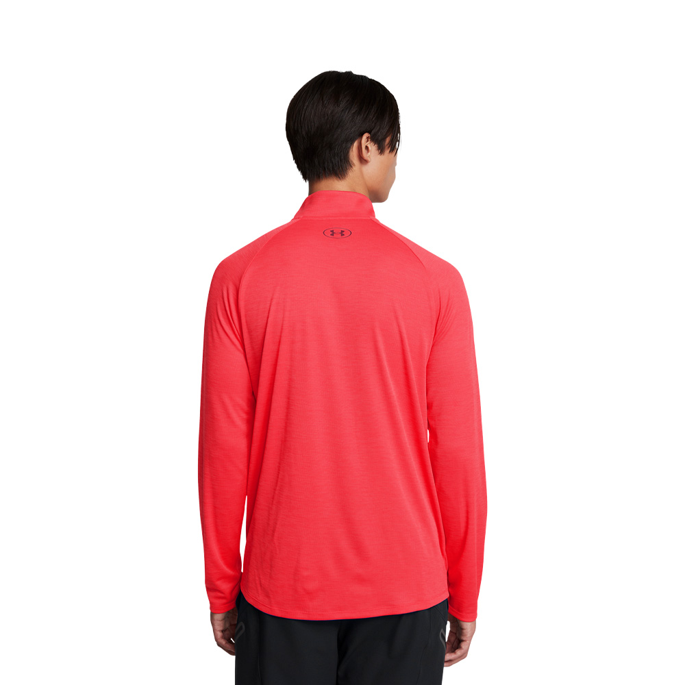 Under Armour Ua Tech Textured 1 2 Zip Red image number null