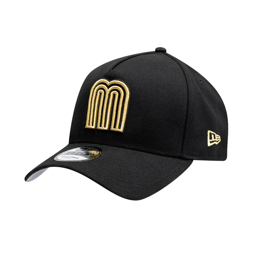 Gorra New Era 9FORTY M&eacute;xico Soccer Championship Gold Negro UNI