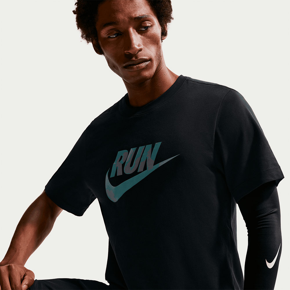 Nike M Nk Df Tee Run Swoosh MULTICOLOR 