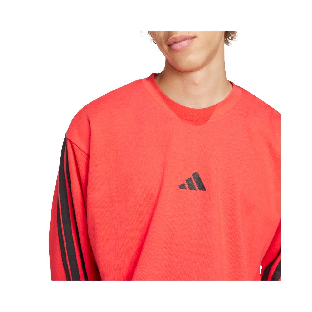 Adidas Sudadera Essentials 3 Franjas Felpa Francesa image number null