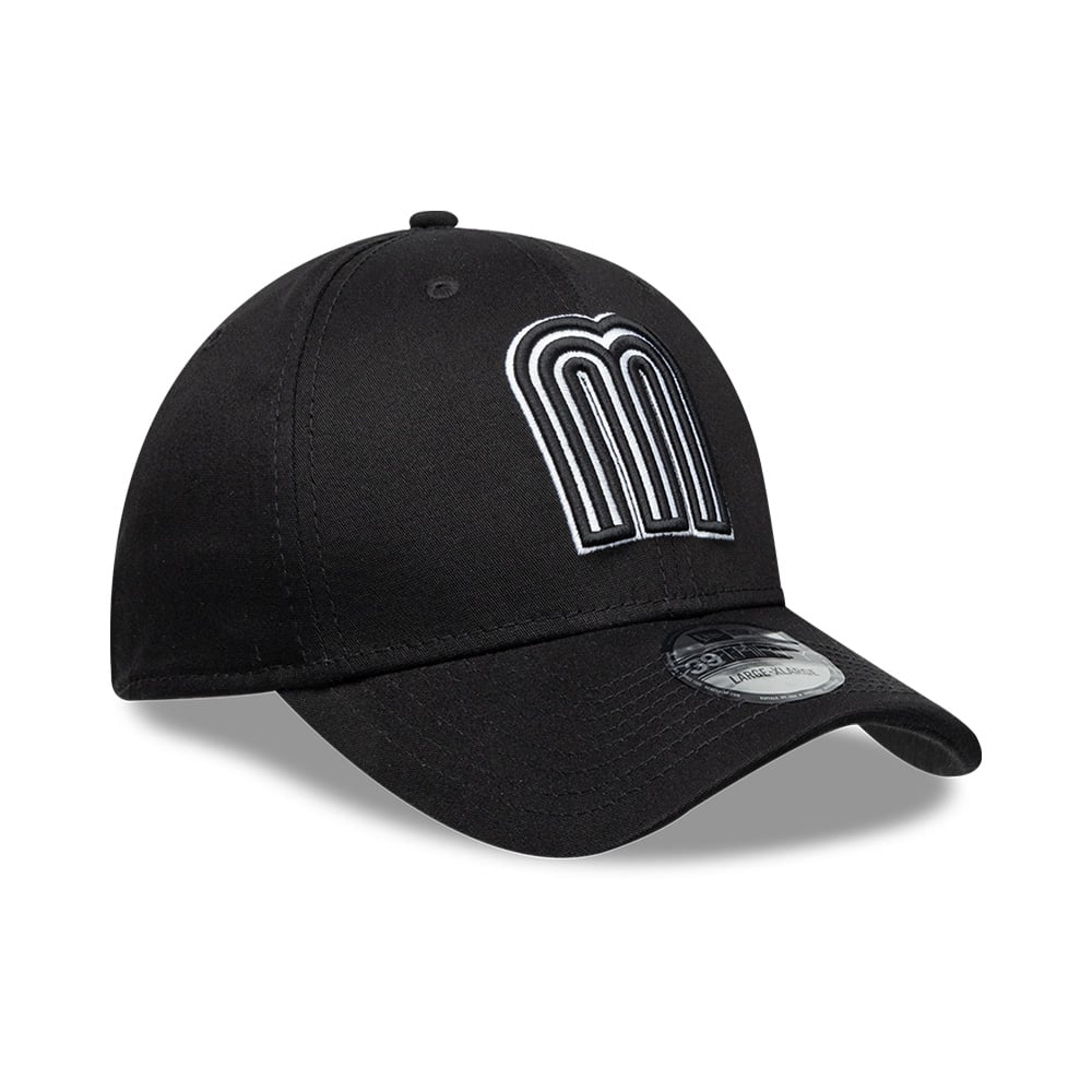 Gorra New Era 39THIRTY M&eacute;xico Soccer Championship Solid Negro 