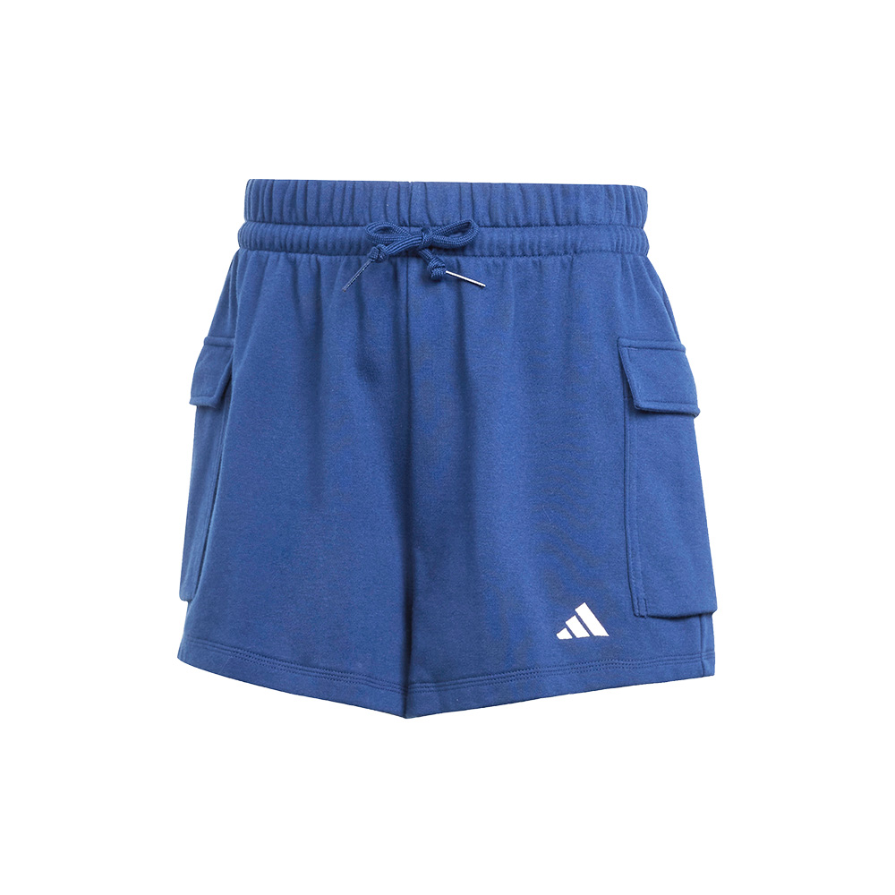 Shorts Cargo Essentials Logo Pequeño Felpa Francesa Azul