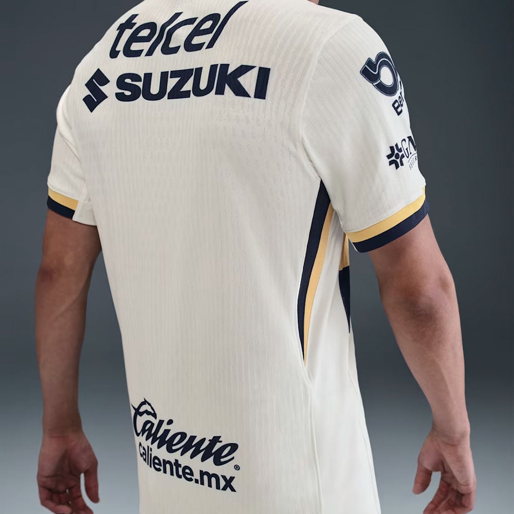 Jersey de F&uacute;tbol Nike Pumas UNAM Local 2025/26 Match Blanco 