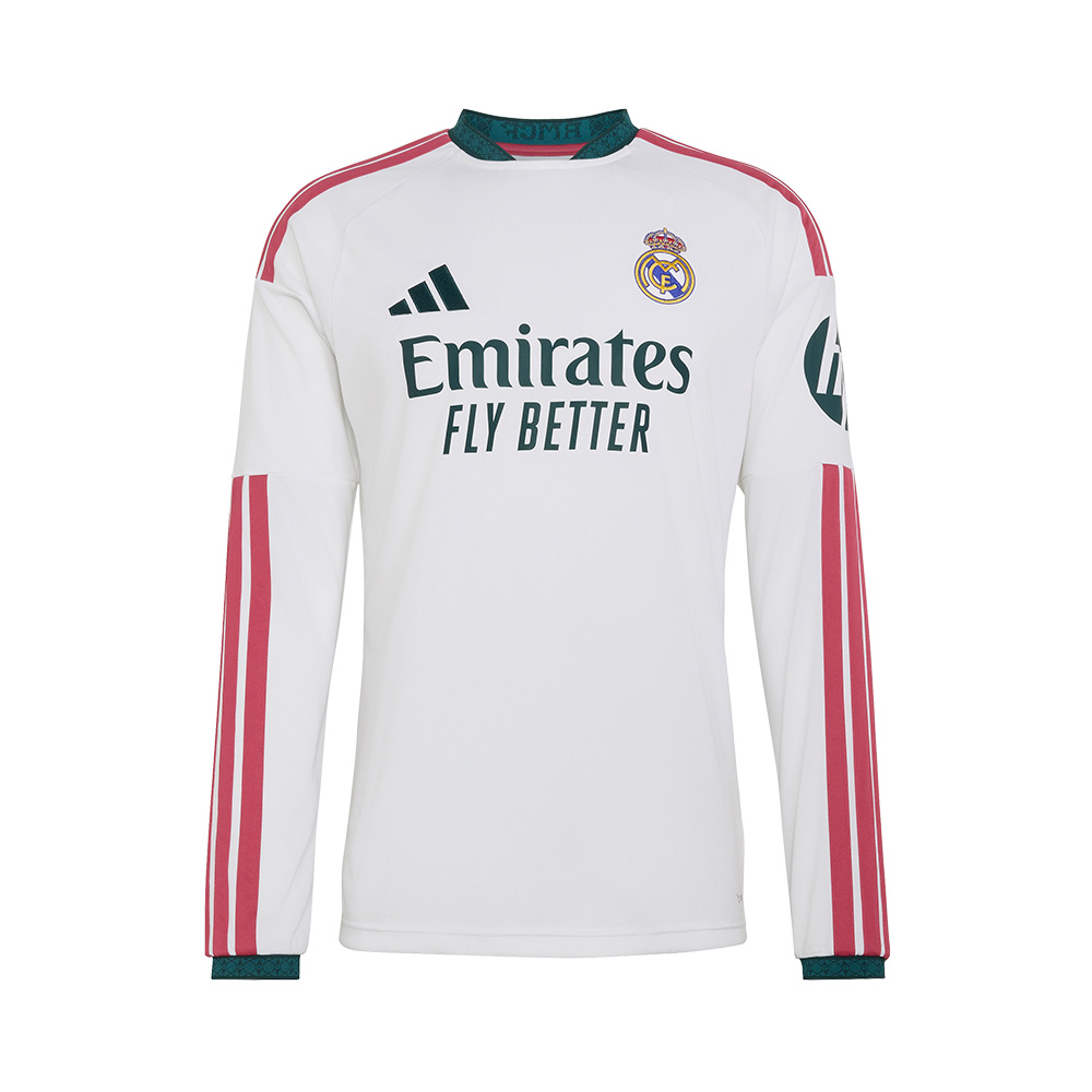 Jersey de F&uacute;tbol Adidas Real Madrid Local 26/27 Manga Larga Blanco 