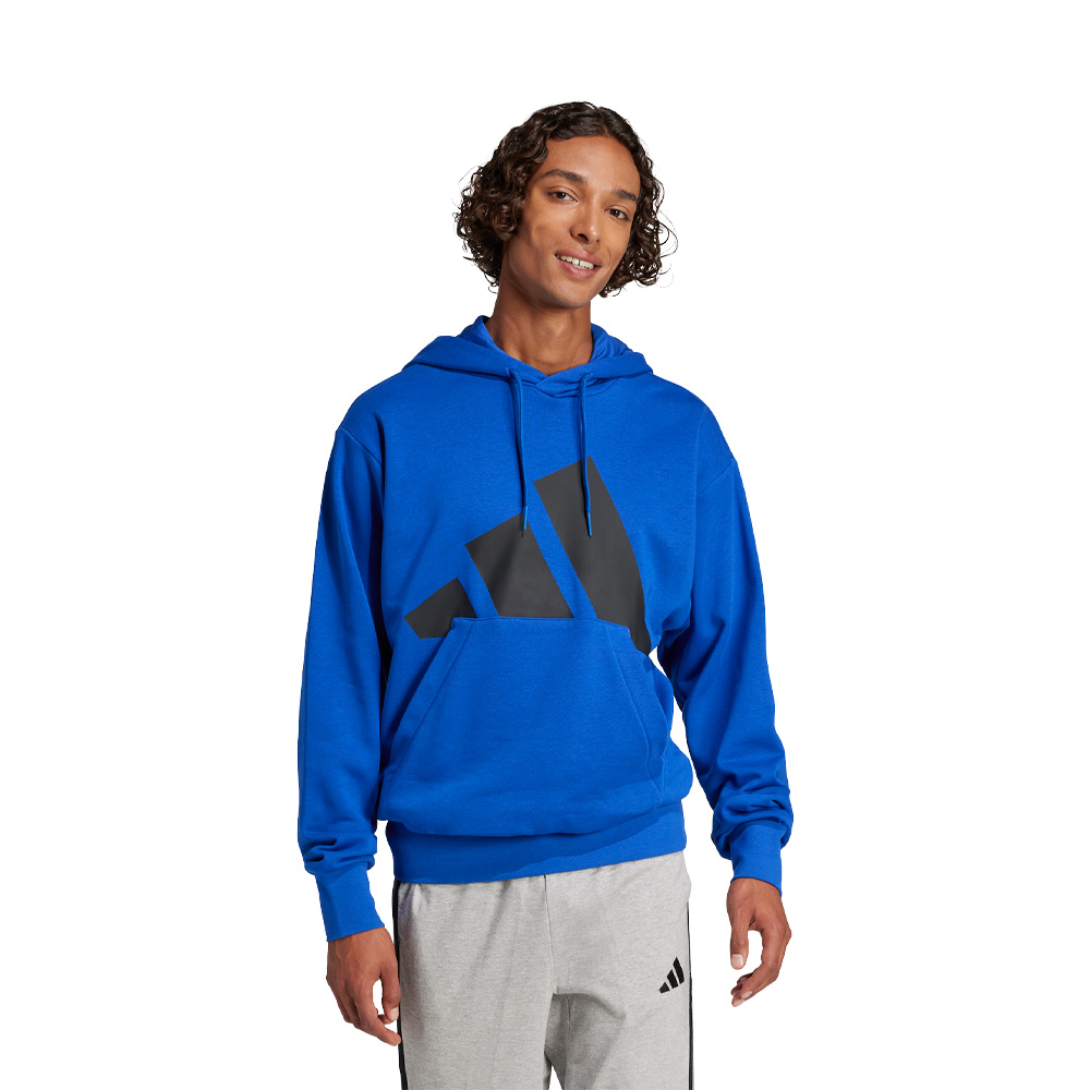 Adidas Buzo Con Capucha Essentials Logo Grande Felpa Francesa image number null
