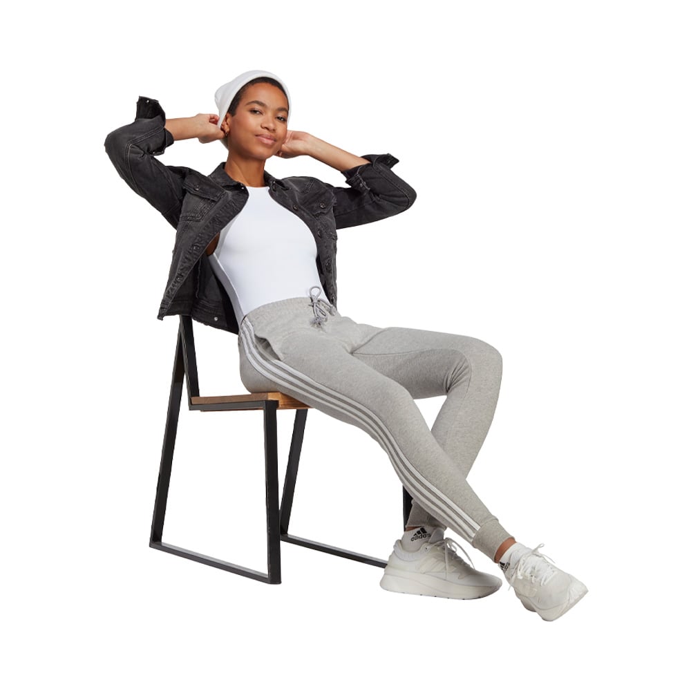 Adidas Pants Essentials 3 Franjas French Terry Punos Ajustados image number null
