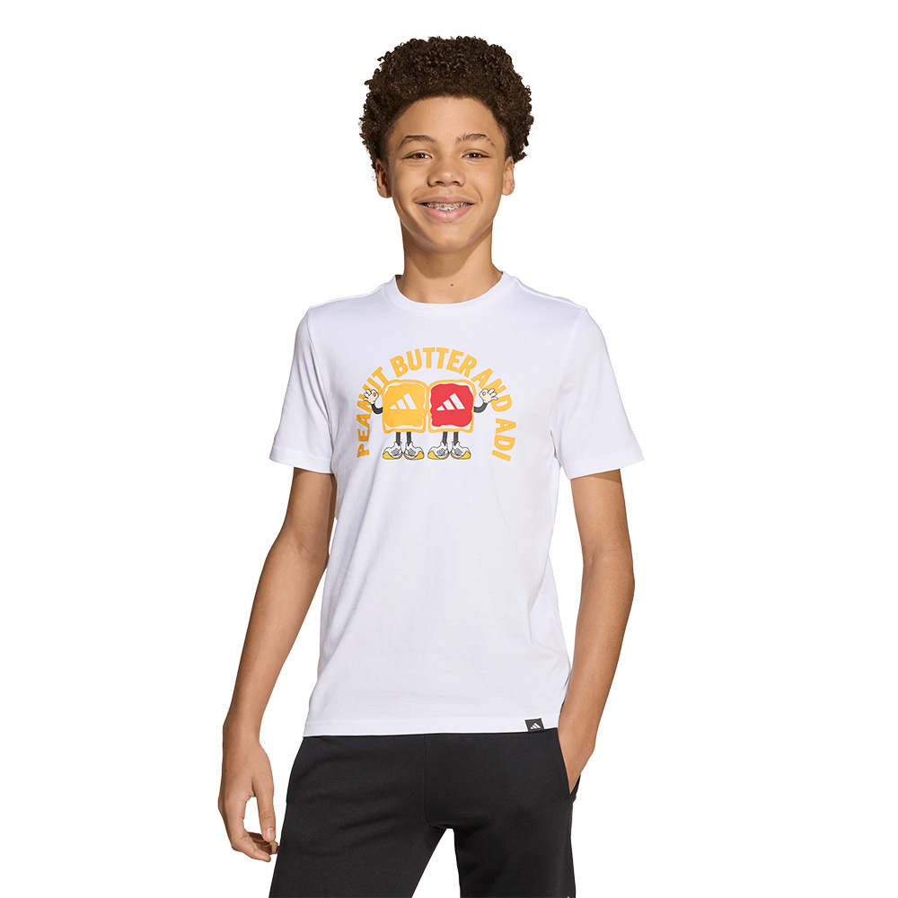 Playera Graphic Food para Niños Blanco