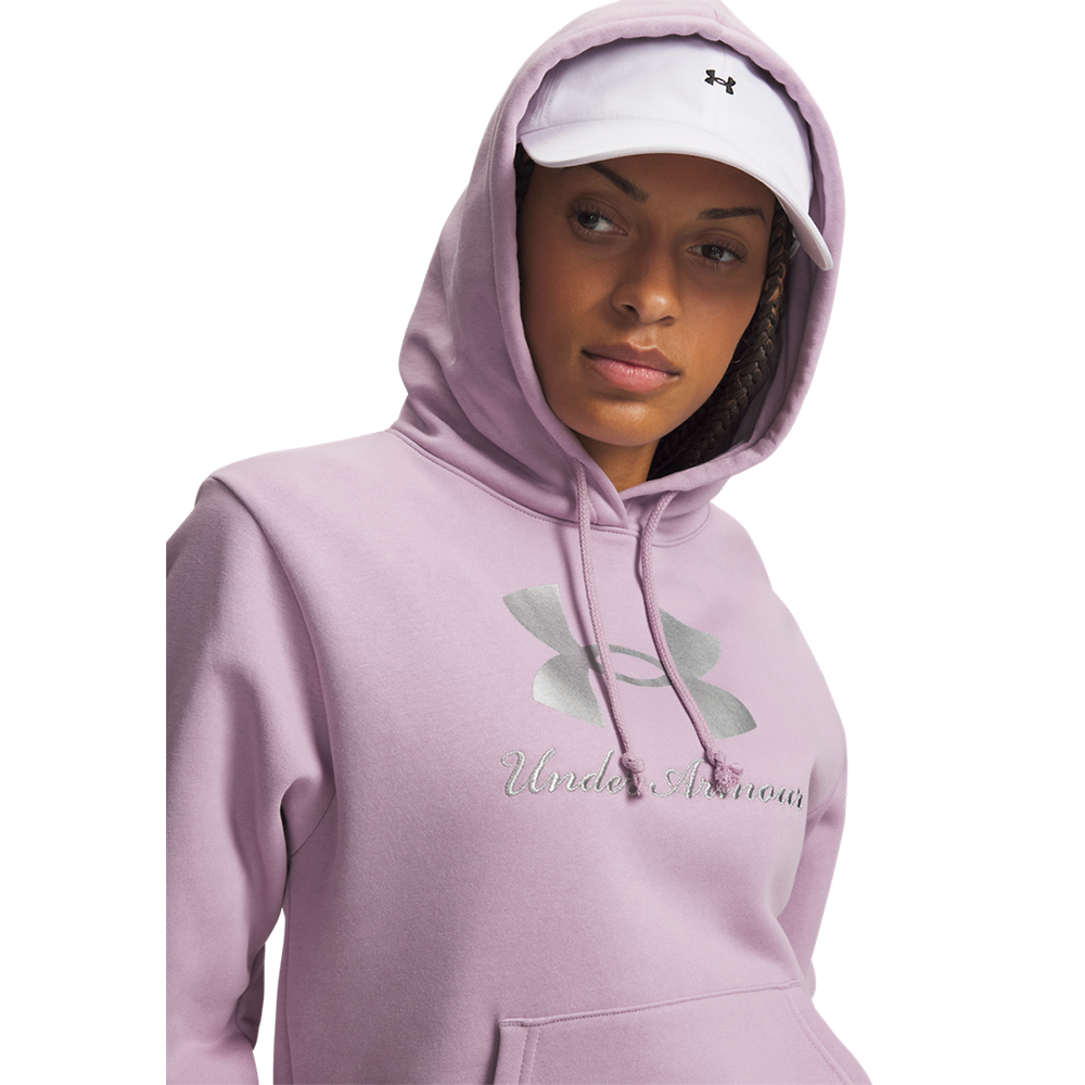 Under Armour Rival Flc Shimmer Hoodie MULTICOLOR 