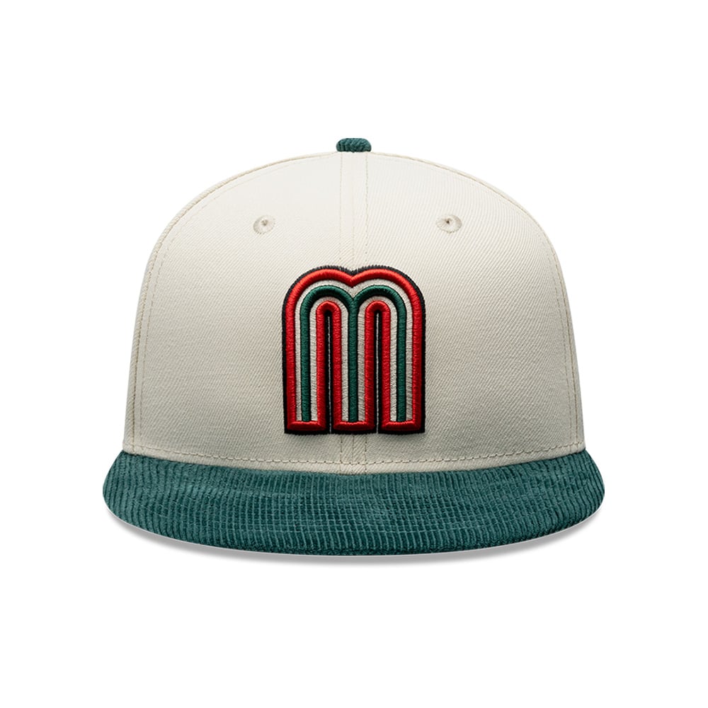 Gorra New Era 59FIFTY M&eacute;xico Soccer Championship Cord Visor Blanco 