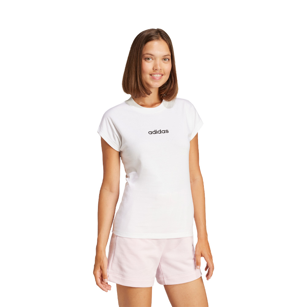 Playera Adidas Essentials Linear Algod&oacute;n image number null