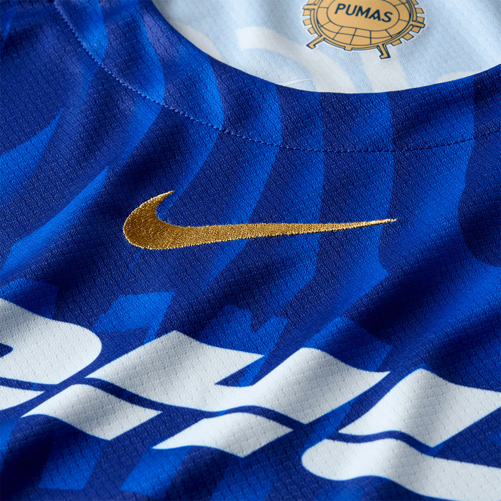 Jersey de F&uacute;tbol Nike Pumas UNAM Visitante 2025/26 Stadium Azul S