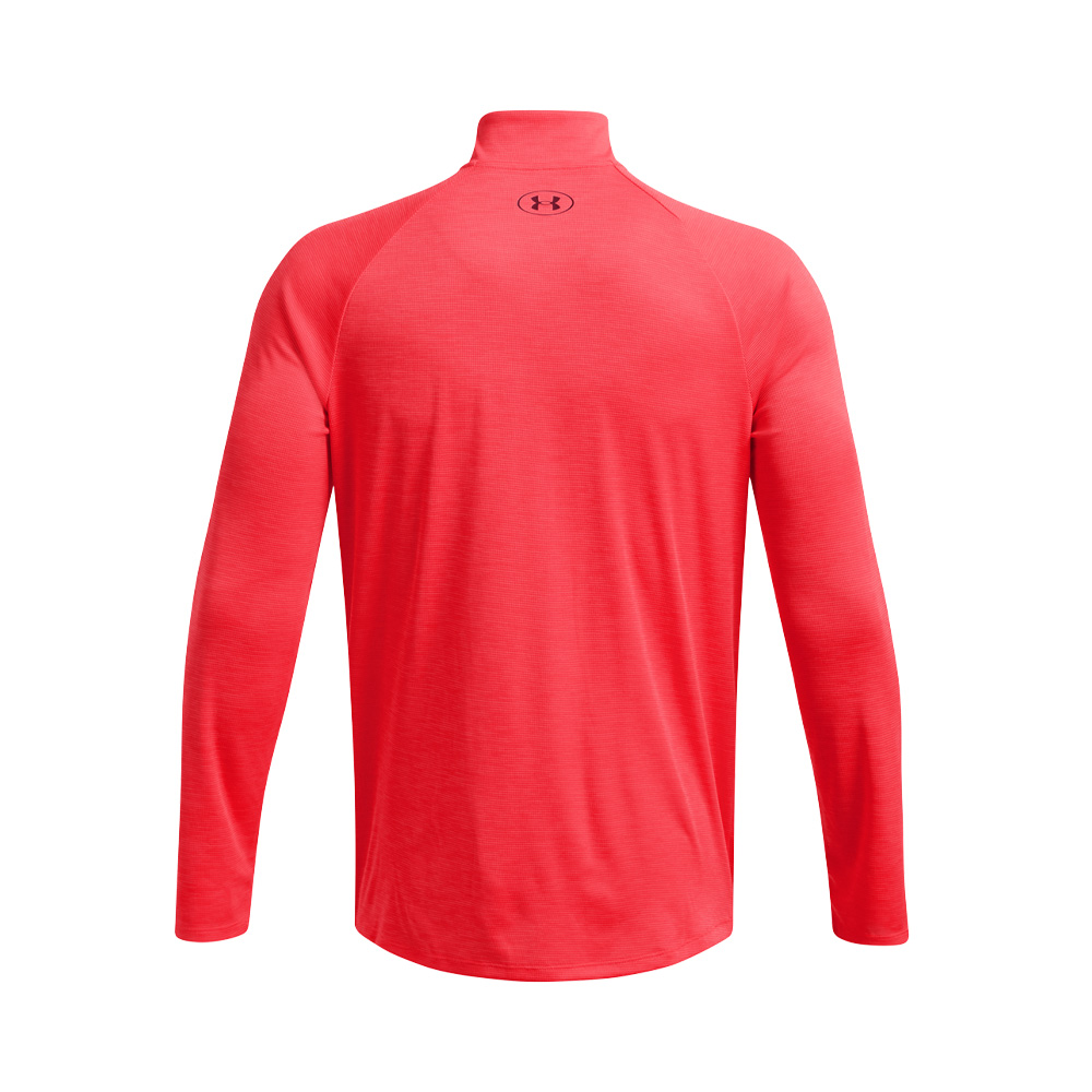 Under Armour Ua Tech Textured 1 2 Zip Red image number null
