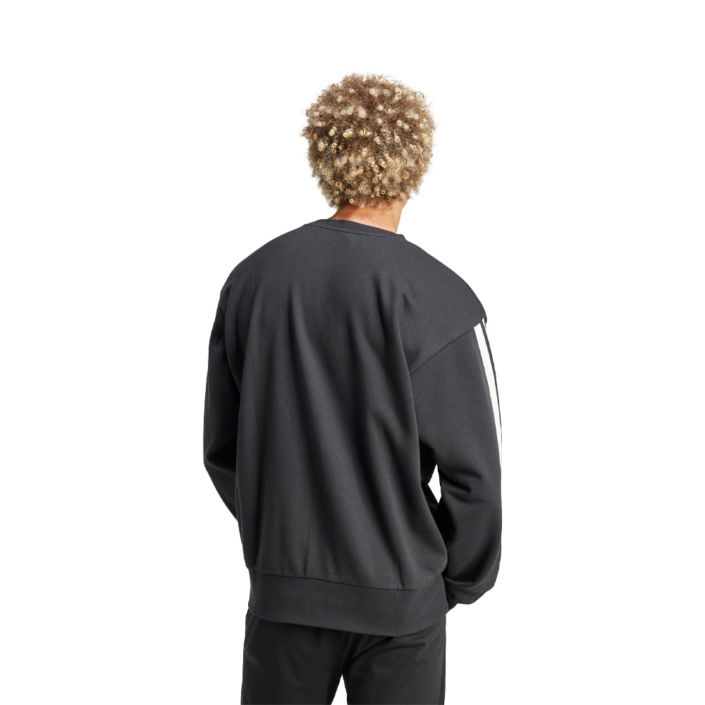 Adidas Sudadera Essentials 3 Franjas Felpa Francesa image number null