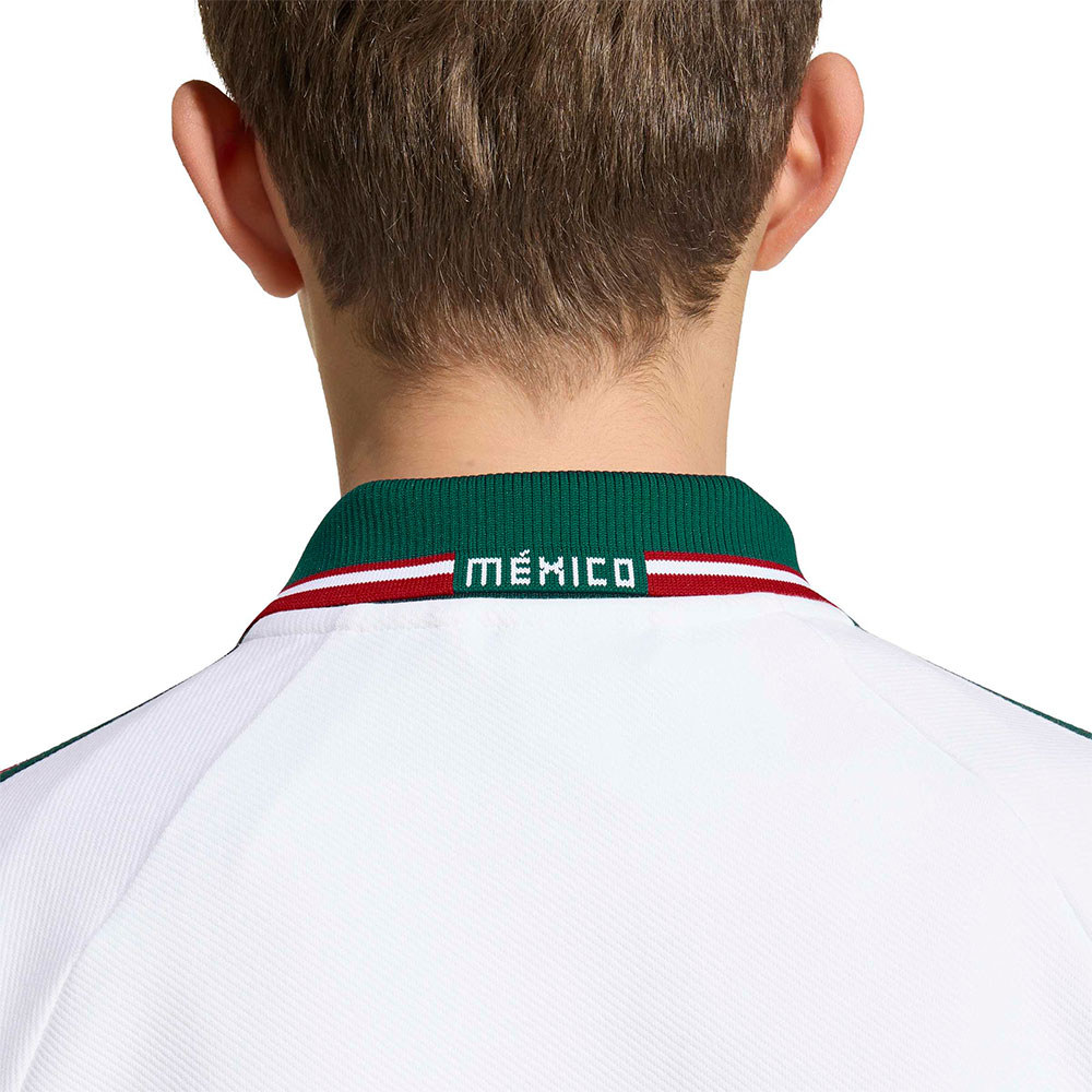 Chamarra Adidas Anthem Selecci&oacute;n Nacional de M&eacute;xico Visitante 2026 Ni&ntilde;os image number null