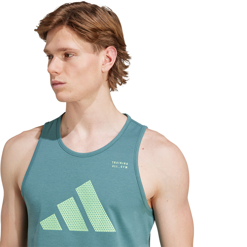 Playera Sin Mangas Climacool Category Training Graphic Turquesa 