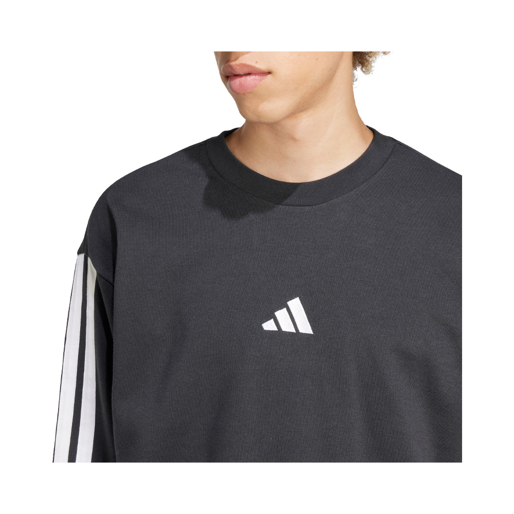 Adidas Sudadera Essentials 3 Franjas Felpa Francesa image number null