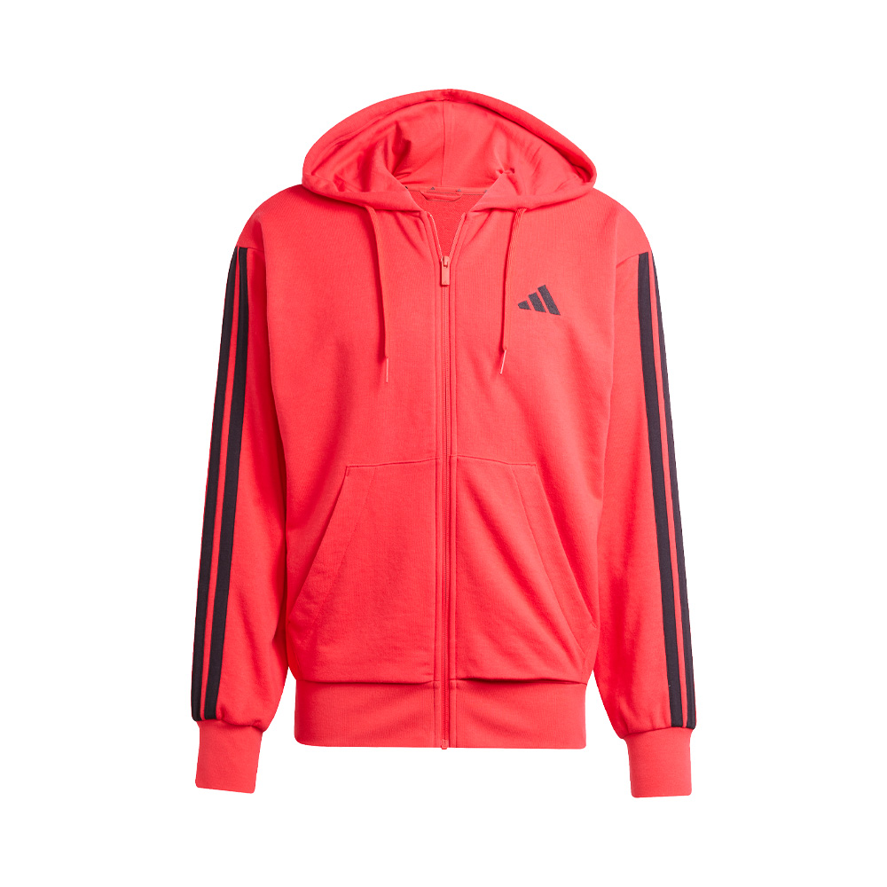 Adidas Sudadera Con Gorro Essentials 3 Franjas Felpa Francesa image number null