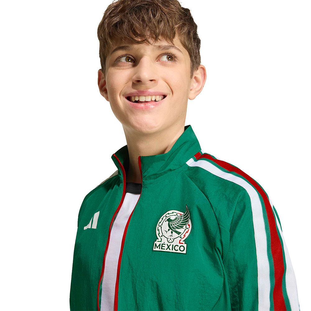 Chamarra Adidas Anthem Selecci&oacute;n Nacional de M&eacute;xico Ni&ntilde;os Verde 