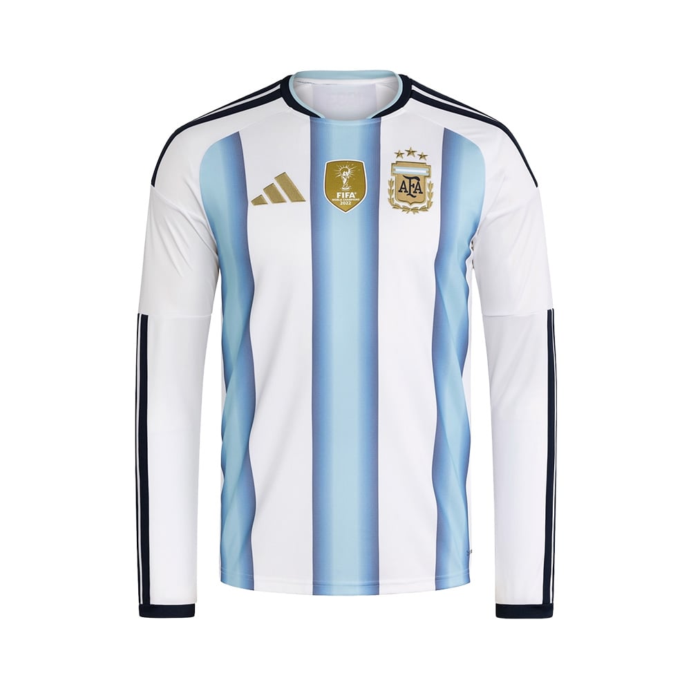 Jersey Adidas Argentina 26 de Local Réplica Manga Larga Blanco 