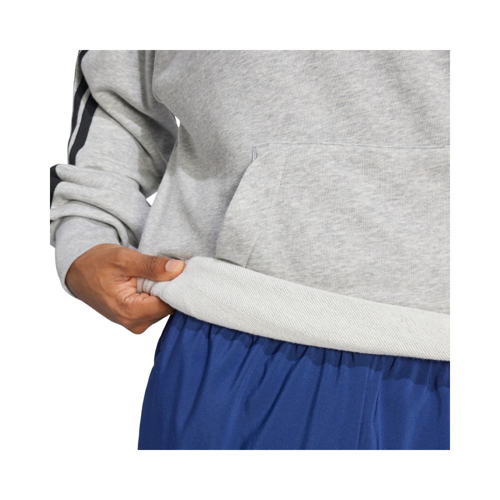 Adidas Poleron Con Capucha Essentials 3 Tiras Felpa Francesa image number null