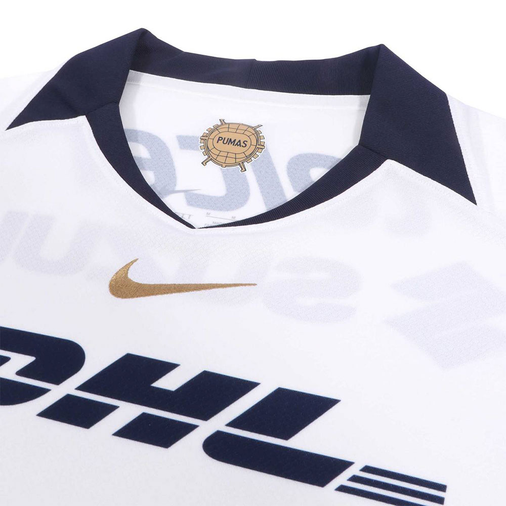 Jersey de F&uacute;tbol Nike Pumas UNAM Local 2025/26 Stadium Blanco 