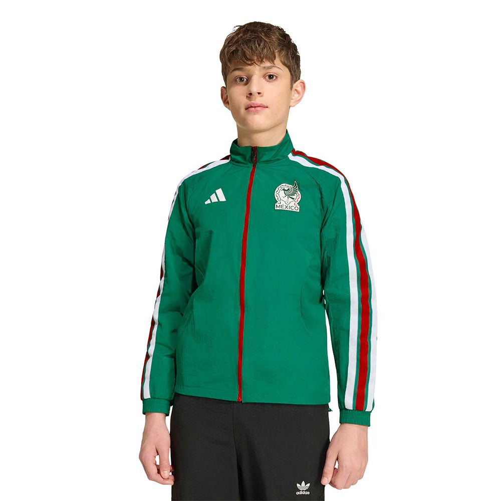 Chamarra Adidas Anthem Selecci&oacute;n Nacional de M&eacute;xico Ni&ntilde;os Verde 
