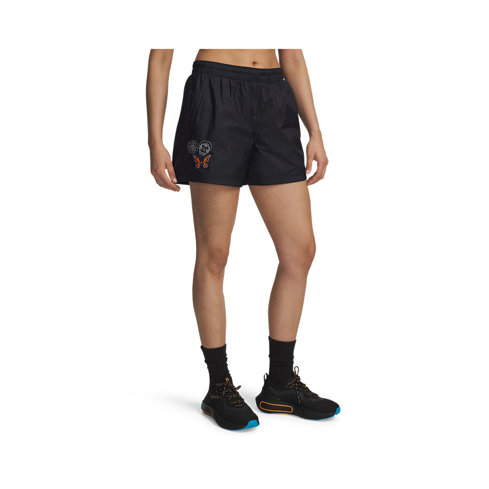 Short Under Armour Rival Woven Day Of The Dead Negro 