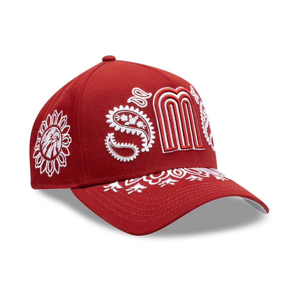 Gorra New Era 9FORTY M&eacute;xico Soccer Championship Paisley Rojo UNI