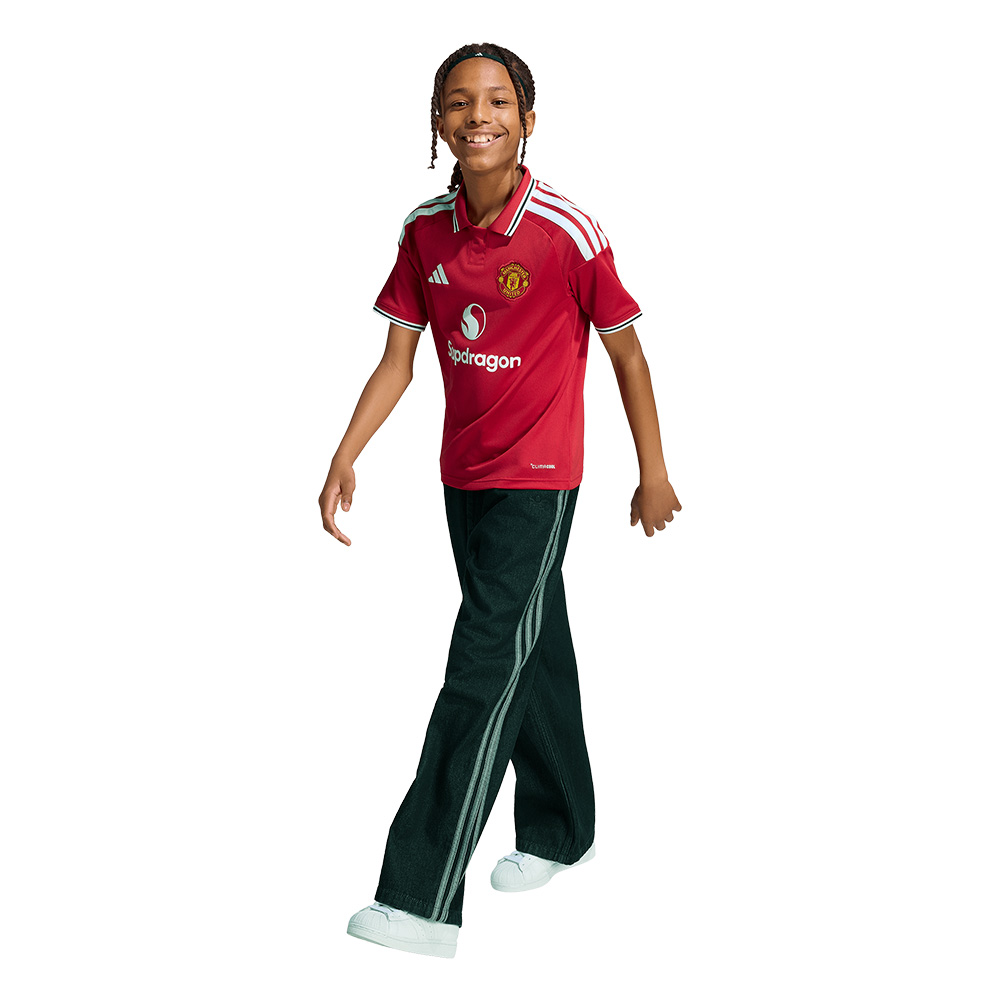 Jersey de F&uacute;tbol Adidas Manchester United Local 26/27 Ni&ntilde;os Rojo 